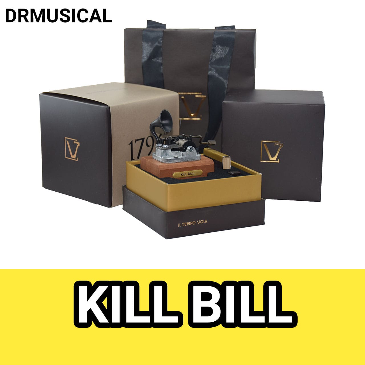 جعبه موزیکال KILL BILL برند IL TEMPO VOLA مدل گرامافونیNEW CLASSICO