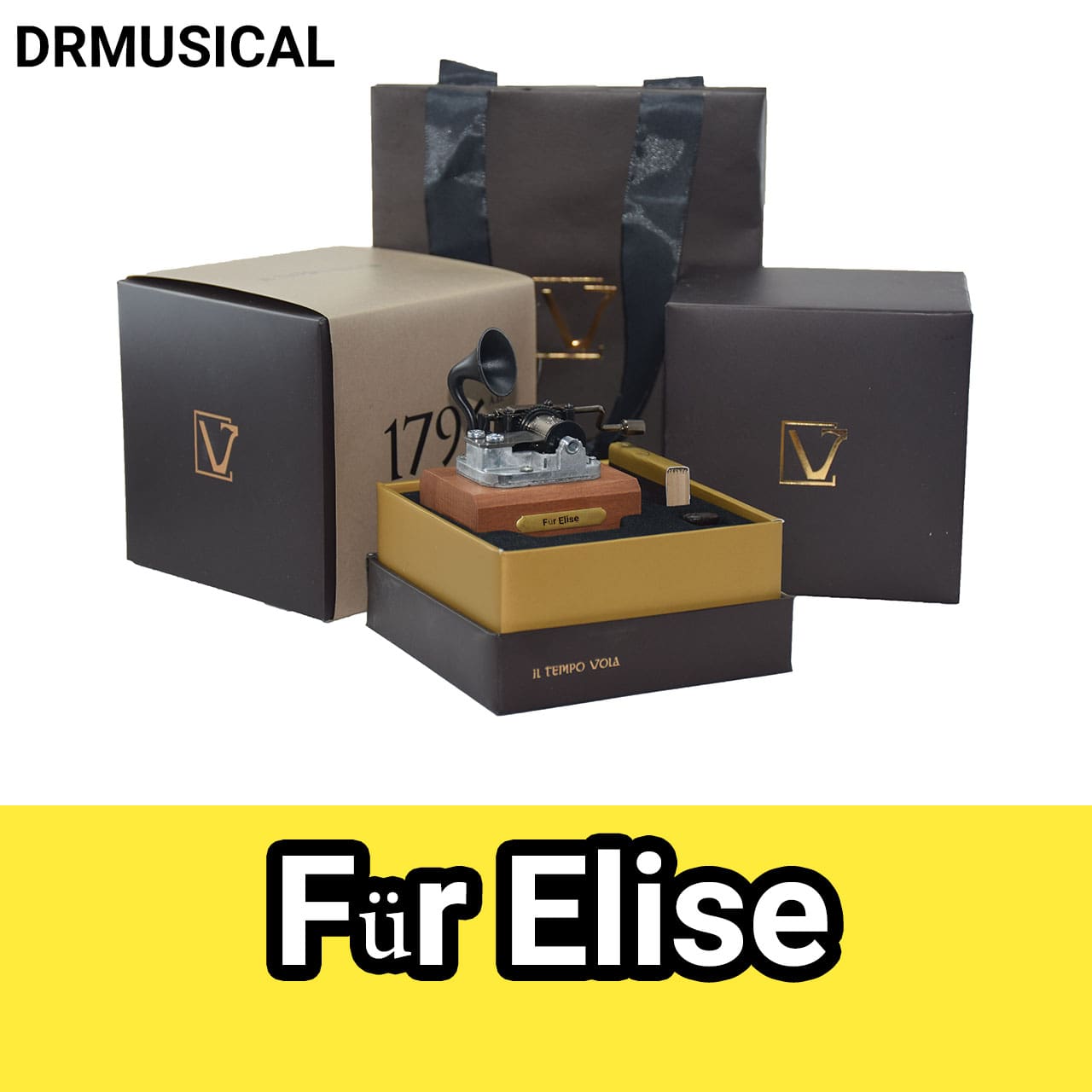 جعبه موزیکال فور الیزه Für Elise ( برای الیزه ) برند IL TEMPO VOLA گرامافونی