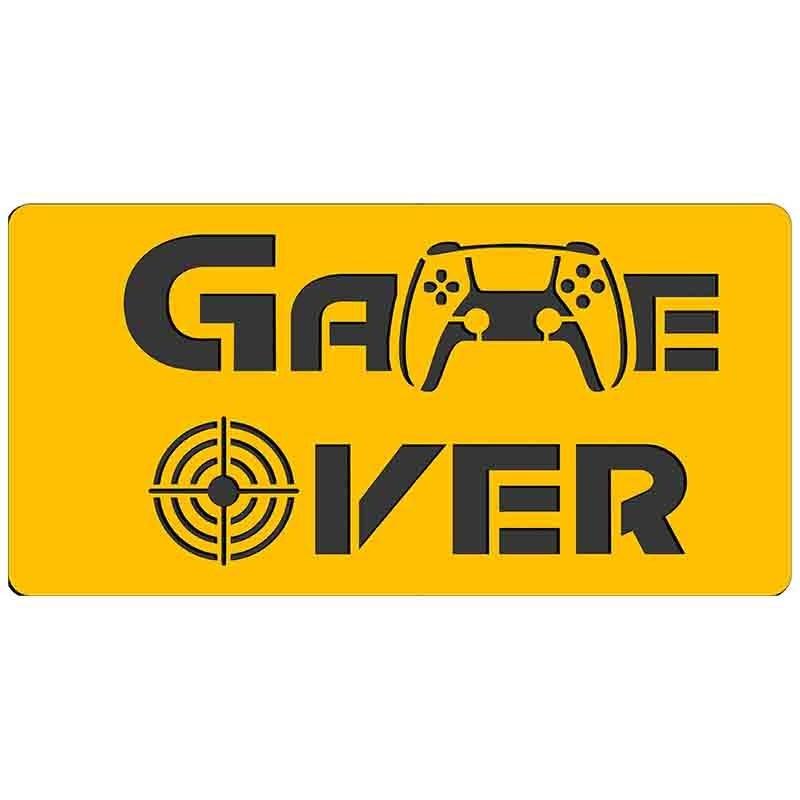 دیوارکوب گیمینگ مدل دولایه چوبی طرح گیم اور - game over - خرید از تولیدی